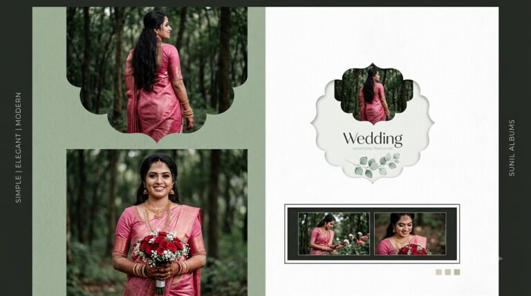 Hyper-Realistic Traditional Indian Wedding Album Cover