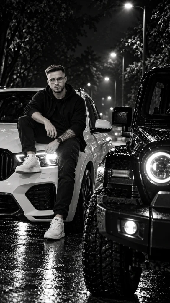 High-quality black-and-white photograph concept